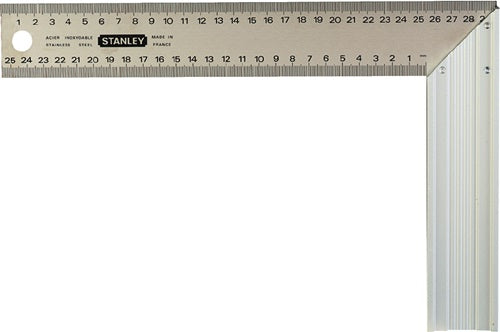 Schreinerwinkel Schenkellänge 300 mm mit Gehrung Kurzer Schenkel 200 mm STANLEY