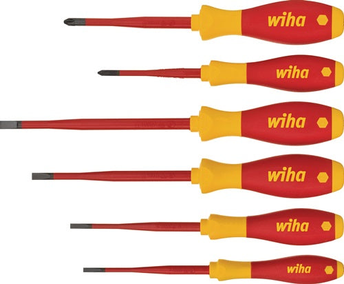 Schraubendrehersatz 3201 K6 6-teilig Schlitz / PH slim fix VDE WIHA