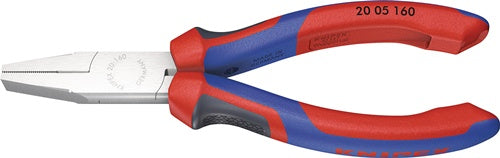 Flachzange DIN ISO 5745 Gesamtlänge 160 mm verchromt Mehrkomponenten-Hüllen KNIPEX