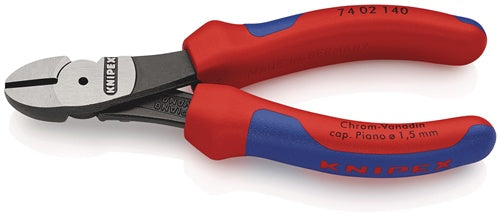 Kraftseitenschneider Länge 140 mm poliert Form 0 Mehrkomponenten-Hüllen KNIPEX