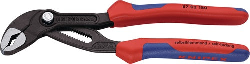 Wasserpumpenzange Cobra® Länge 180 mm Spannweiße 36 mm poliert Mehrkomponenten-Hüllen KNIPEX