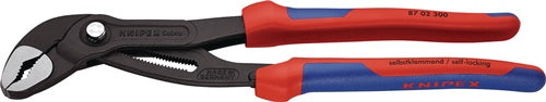 Wasserpumpenzange Cobra® Länge 300 mm Spannweiße 60 mm poliert Mehrkomponenten-Hüllen KNIPEX