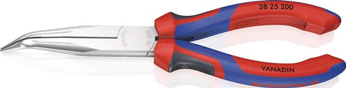 Mechanikerzange Länge 200 mm Form 2 40° gewinkelt Mehrkomponenten-Hüllen verchromt KNIPEX