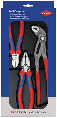 Zangensatz Bestseller-Paket Inhalt 3-teilig poliert Kunststoff-Tiefziehteil KNIPEX