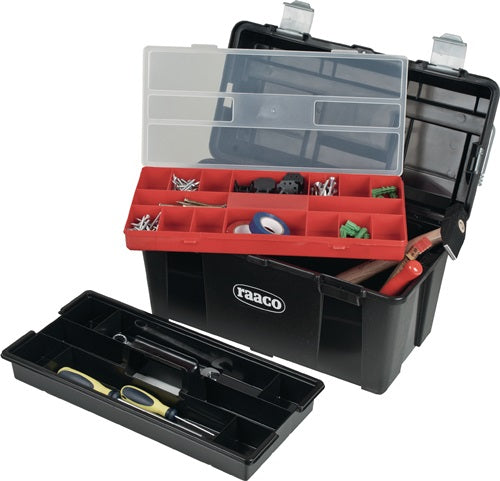 Werkzeugkoffür Toolbox 31-26 B445xT230xH235mm Einsteckfächer Polypropylen RAACO