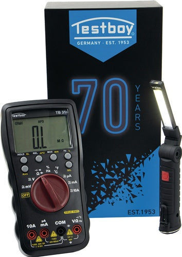 Multimeter TB 316 BLACK EDITION 600 mV - 600 V AC 600 mV - 600 V DC TRUE RMS TESTBOY