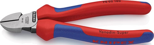Seitenschneider Länge 160 mm Kopf poliert Mehrkomponenten-Hüllen max 2 mm KNIPEX