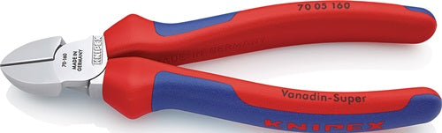 Seitenschneider Länge 160 mm Kopf verchromt Mehrkomponenten-Hüllen KNIPEX