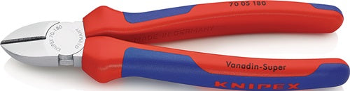 Seitenschneider Länge 180 mm Kopf verchromt Mehrkomponenten-Hüllen KNIPEX