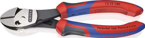 Hochleistungsseitenschneider TwinForce® Länge 180 mm poliert Mehrkomponenten-Hüllen KNIPEX