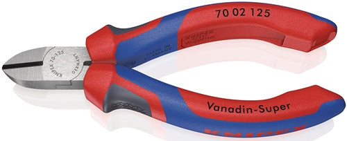 Seitenschneider Länge 125 mm Kopf poliert Mehrkomponenten-Hüllen max 15 mm KNIPEX