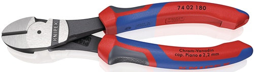 Kraftseitenschneider Länge 180 mm poliert Form 0 Mehrkomponenten-Hüllen KNIPEX