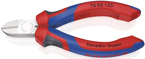 Seitenschneider Länge 125 mm Kopf verchromt Mehrkomponenten-Hüllen KNIPEX