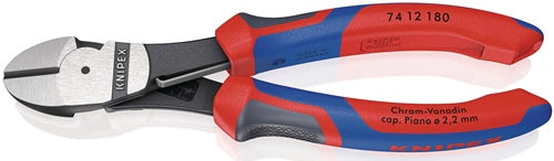 Kraftseitenschneider Länge 180 mm poliert Form 1 Mehrkomponenten-Hüllen KNIPEX