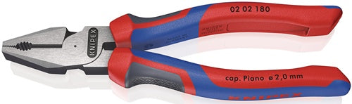 Kraftkombizange Länge 180 mm poliert Mehrkomponentenhüllen KNIPEX
