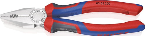 Kombizange Länge 200 mm verchromt Mehrkomponentenhüllen KNIPEX
