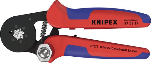 Aderendhülsenzange Gesamtlänge 180 mm 008 - 16 (AWG 28 - 6) mm² brüniert Mehrkomponenten-Hüllen KNIPEX