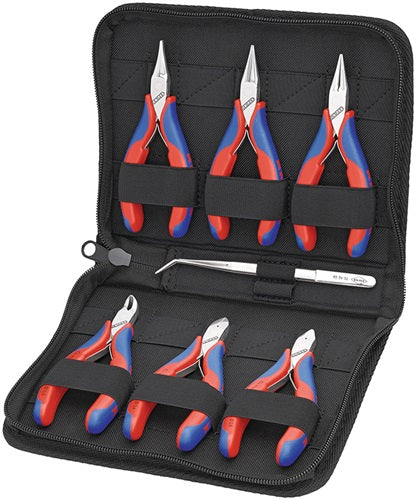Elektronikzangensatz 7-teilig 6 Zangen 1 Präzisionspinzette KNIPEX