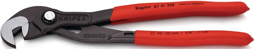 Schraubzange Gesamtlänge 250 mm Spannweiße 10 - 32 mm poliert Kunststoffüberzug KNIPEX