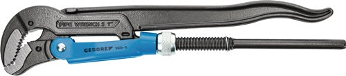 Eckrohrzange Eck-Schwede-snap® Gesamtlänge 550 mm Spannweiße 80 mm für Rohre 2 ? GEDORE