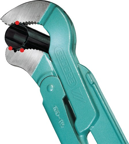 Eckrohrzange Eck-Schwede-snap® Gesamtlänge 550 mm Spannweiße 80 mm für Rohre 2 ? GEDORE – Ansicht 3