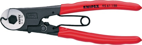 Bowdenzugschneider Gesamtlänge 150 mm Drahtseil-Ø 3 mm poliert Kunststoffüberzug KNIPEX