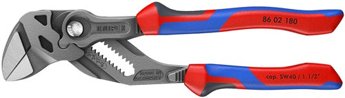 Zangenschlüssel Länge 180 mm schwarz atramentiert Spannweiße 40 mm Mehrkomponenten-Hüllen KNIPEX – Ansicht 3