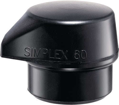 Schonhammerkopf Kopf-Ø 60 mm Gummi schwarz mittelhart HALDER