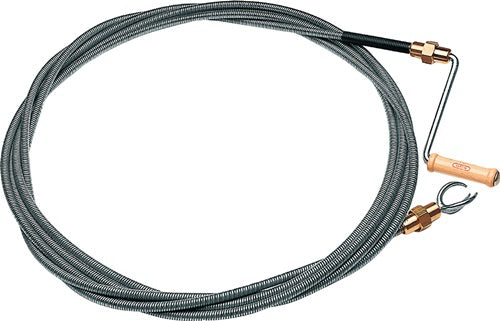 Rohrreinigungswelle Länge 5 m Wellen-Ø 12 mm Krallen-Ø 40 mm doppellagig mit Messingkupplung CABERE