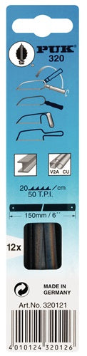 Metallsägeblatt 320 Länge 150 mm Zähne per Zoll 50 1-seitig 12 Stück / Karte PUK