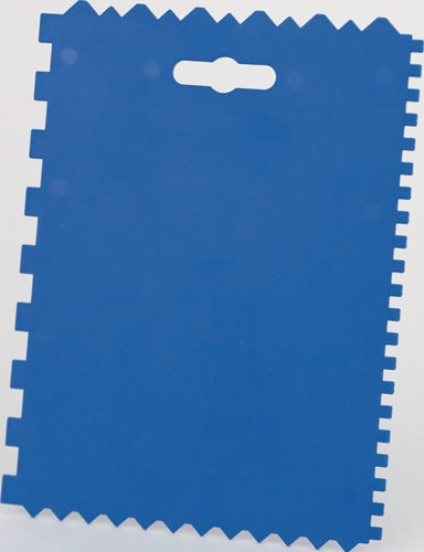 Kleberspachtel Länge 177 mm Breite 130 mm Zahnung 4 x 4 x 4 / 8 x 8 x 8 mm Kunststoff (PP)