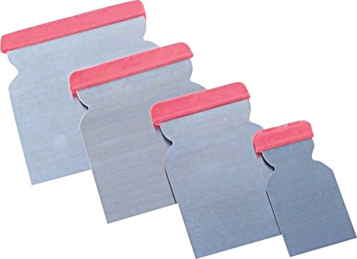 Japanspachtelsatz 4-teilig Stahl je 1 Spachtel 50/80/100/120 mm Breite im Klarsichtbeutel TRUFA - VPE: 10