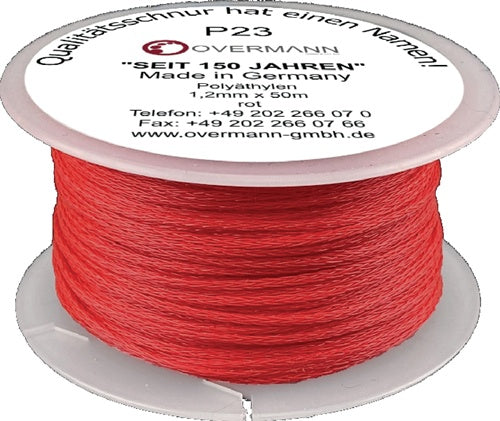 Maurerschnur Länge 100 m Ø 1 mm 15 kg Polyethylen rot OVERMANN - VPE: 12