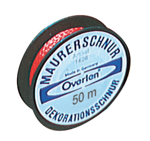 Fliesenlegerschnur 50 m 10 kg rot OVERMANN - VPE: 12
