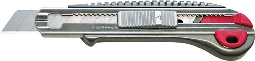 Cuttermesser Klingenbreite 18 mm Länge 135 mm mit Drucktaster Ganzmetall NT CUTTER