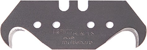 Hakenklinge multisharp L482xB187xS065mm mit Lochung 10 Stück / Spender LUTZ BLADES