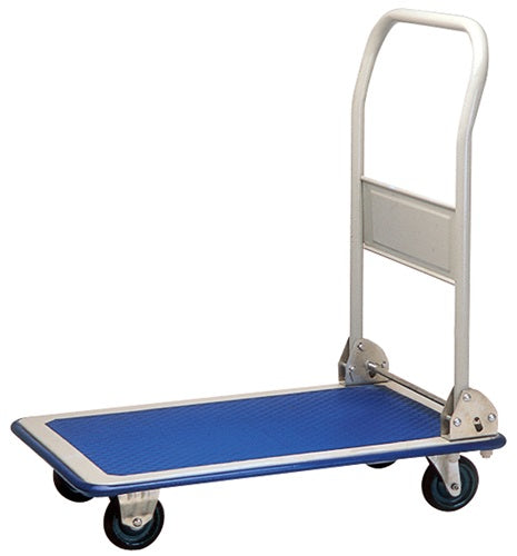 Plattformwagen Ladeflächen L720xB470 mm Stahlrohr hellgrau Trgf 150 kg