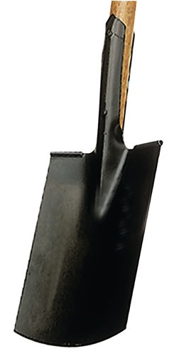 Bauspaten 285 x 185 / 180 mm Größe 2 mit Trittschutz und T-Stiel KRUMPHOLZ