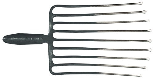 Steingabel 9 Zinkenlänge 330 mm m Federdülle ohne Stiel Stahl rot-silber lackiert KRUMPHOLZ