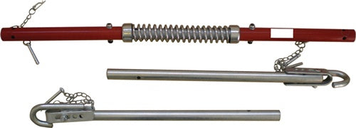 Abschleppstange verzinkt L1800xB70xH55mm 51 kg rot/silber HP AUTOZUBEHÖR