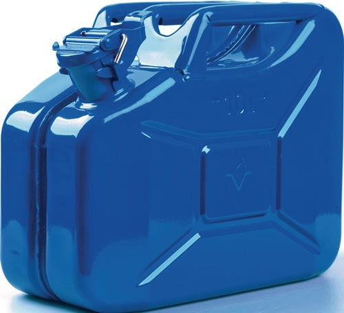 Kraftstoffkanister 10 l Signalblau RAL 5005 Stahlblech 09 mm L345xB165xH275mm VALPRO