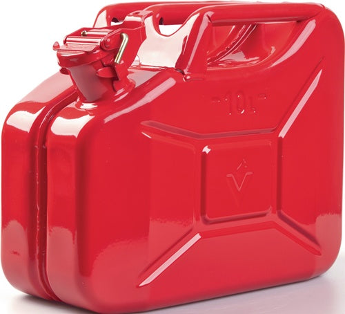 Kraftstoffkanister 10 l Feuerrot RAL 3000 Stahlblech 09 mm L345xB165xH275mm VALPRO