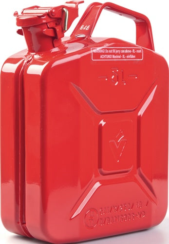 Kraftstoffkanister 5 l Feuerrot RAL 3000 Stahlblech 09 mm L230xB120xH310mm VALPRO