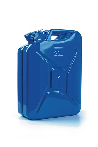 Kraftstoffkanister 20 l Signalblau RAL 5005 Stahlblech 0,9 mm L345xB165xH470mm VALPRO