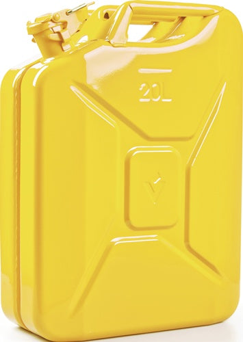 Kraftstoffkanister 20 l Zinkgelb RAL 1018 Stahlblech 0,9 mm L345xB165xH470mm VALPRO