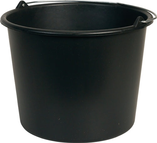 Baueimer GRIPLINE D 12 l schwarz Kunststoff – Ansicht 5