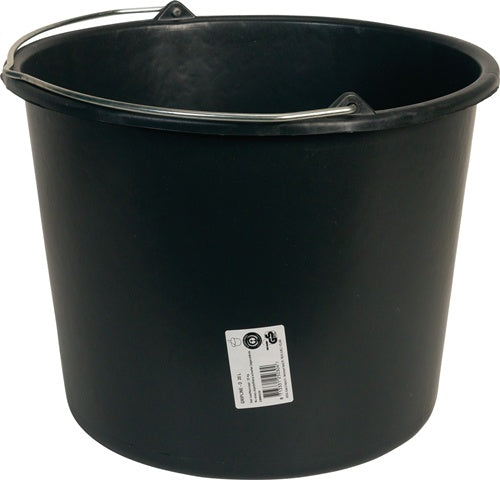 Baueimer GRIPLINE D 20 l schwarz Kunststoff – Ansicht 3