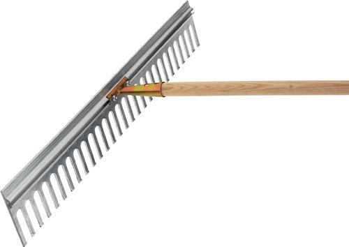 Alu-Rechen Arbeitsbreite 750 mm Zinkenlänge 80 mm 28 Zinken verzinkte Stieldülle ohne Stiel FLORA