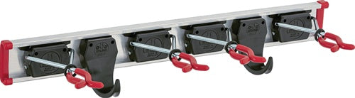 Gerätehalter Länge Führungsschiene 500 mm Haken 2 Halter 4 Aluminium BRUNS