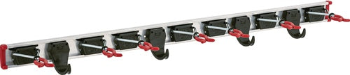 Gerätehalter Länge Führungsschiene 1000 mm Haken 4 Halter 7 Aluminium BRUNS
